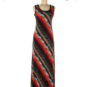 Sunny Leigh red and teal beach dress